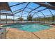 Inviting screened pool with ample deck space at 3220 Cherry Hill S Cir, Lakeland, FL 33810