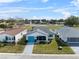 Aerial home view showing home, landscaping and golf course at 3273 Pebble Bend Dr, Lakeland, FL 33810