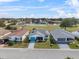 Aerial view of a single-Gathering home and golf course at 3273 Pebble Bend Dr, Lakeland, FL 33810