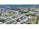 Aerial view showcasing the home's location within a residential community near a golf course at 3618 Highland Fairways Blvd, Lakeland, FL 33810