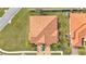 Bird's-eye view of a single Gathering home with a tile roof and surrounding landscape at 4003 Solamor St, Lakeland, FL 33810