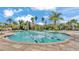 Community lap pool with blue lane dividers at 4003 Solamor St, Lakeland, FL 33810