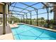 Inviting screened pool with plenty of space for lounging at 4179 Oaktree Dr, Davenport, FL 33837