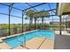 Refreshing screened-in pool perfect for relaxation and recreation at 4179 Oaktree Dr, Davenport, FL 33837