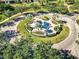 Aerial view of community with circular fountain at 4224 Prima Lago Dr, Lakeland, FL 33810