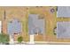 Overhead view of two homes and surrounding neighborhood at 4236 Dinner Lake St, Lake Wales, FL 33859