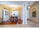 Entryway with view into dining room and hardwood floors at 6358 Alamanda Hills Dr, Lakeland, FL 33813