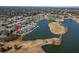 Property location highlighted near golf course and lake at 7068 Island Lake Ln, Lakeland, FL 33813