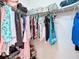 Walk in closet with ample hanging and shelving space at 8 Sawfish Ln, Kissimmee, FL 34759