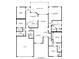 Floor plan showcasing a 3-bedroom, 2-bathroom home with a garage at 8 Sawfish Ln, Kissimmee, FL 34759