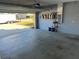 Attached garage with shelving for storage at 1038 Suffragette Cir, Haines City, FL 33844