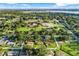 Lush, green aerial view of a residential area showcasing neighborhood homes and mature trees at 123 Padgett N Pl, Lakeland, FL 33809