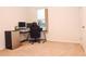 Bedroom with corner desk, gaming chair, and mini-fridge at 1726 Eagle Hammock Blvd, Eagle Lake, FL 33839