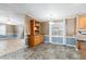 Dining area with built-in hutch and wood-look flooring at 1801 Quail Hill Dr, Lakeland, FL 33810