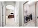 Laundry room with washer, dryer, and storage at 1836 James Towne Ln, Bartow, FL 33830