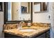 Bathroom with granite countertop and modern sink at 2227 Howard West Ave, Winter Haven, FL 33880