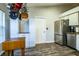 Modern kitchen featuring stainless steel appliances and a butcher block island at 2227 Howard West Ave, Winter Haven, FL 33880