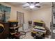 Bedroom with lots of storage space and a ceiling fan at 2304 Honey Dr, Lakeland, FL 33801