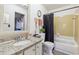 Bathroom featuring a shower/tub combo and granite vanity at 2369 Tom Jones St # 8, Orlando, FL 32839