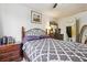 Bright bedroom with a double bed and ensuite bathroom at 2369 Tom Jones St # 8, Orlando, FL 32839