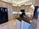 Kitchen with granite countertops and light-colored cabinets at 265 Laynewade Rd, Polk City, FL 33868