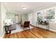 Bright living room with hardwood floors and neutral decor at 2729 Woodland Hills Ave, Lakeland, FL 33803