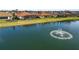 Tranquil lake view with fountain at 2961 Sanctuary Cir, Lakeland, FL 33803