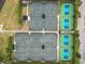 Aerial view of tennis and pickleball courts at 2961 Sanctuary Cir, Lakeland, FL 33803