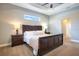 Spacious bedroom with a king-size bed and ensuite bathroom at 3098 Pearly Dr, Lakeland, FL 33812