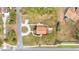 Home's top-down view showing landscaping and driveway at 3220 Clubhouse Rd, Lakeland, FL 33812