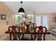 Elegant dining room featuring a large table and hutch at 3221 Pebble Bend Dr, Lakeland, FL 33810