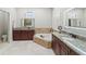 Spa-like bathroom with soaking tub and double vanities at 3604 Frentress Dr, Lakeland, FL 33812