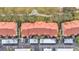 Aerial view of building rooftops and parking area at 362 Enclave Dr, Lakeland, FL 33803