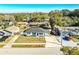 Aerial view of a single-Gathering home with a pool and large backyard at 408 Patrick Ave, Winter Haven, FL 33880