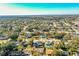 Aerial view of a single-Gathering home with a pool and large backyard at 408 Patrick Ave, Winter Haven, FL 33880