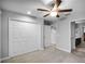 Spacious bedroom with double door closet and ceiling fan at 4185 Shearwater St, Lakeland, FL 33811