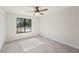 Bright bedroom with carpet flooring and ceiling fan at 4718 Valley Hill Ct, Lakeland, FL 33813