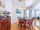 Cozy breakfast nook area with hardwood floors and light-filled space at 5825 High Ridge Loop, Lakeland, FL 33812