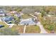 Aerial view showing single-story house, yard, and neighborhood at 6357 Neamathla Dr, Lakeland, FL 33813