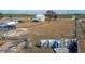 Aerial view showing property and large yard at 7275 Lake Hendry Rd, Fort Meade, FL 33841