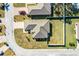 Top-down view of a house and surrounding neighborhood at 1012 Robin Ln, Winter Haven, FL 33884