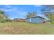 View of a light blue house from the backyard at 1033 Fleming Ave, Lakeland, FL 33815