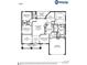 Home plan showcasing an open layout with bedrooms, kitchen, and lanai at 10763 Sw 76Th Ct, Ocala, FL 34480