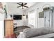 Cozy living room with shiplap accent wall, wood-look flooring, and a comfortable recliner at 1495 Davis Ave, Bartow, FL 33830