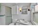 Clean bathroom with white vanity and shower/tub combo at 1610 Reynolds Rd # 236, Lakeland, FL 33801