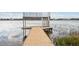 Private dock extending into the serene lake, providing direct access to the water for recreation at 20 N Lake Idylwild Dr, Winter Haven, FL 33881