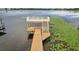 Private dock on the lake with a seating area offering serene views of the water at 20 N Lake Idylwild Dr, Winter Haven, FL 33881