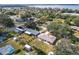 Aerial view of single Gathering home with backyard and pool at 2004 Varner Cir, Winter Haven, FL 33884