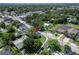 Aerial view of neighborhood featuring mature trees and surrounding residential properties at 2016 Seminole Trl, Lakeland, FL 33803