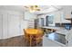 Simple kitchen with stainless steel appliances and wood table at 2522 Burns St, Lakeland, FL 33801